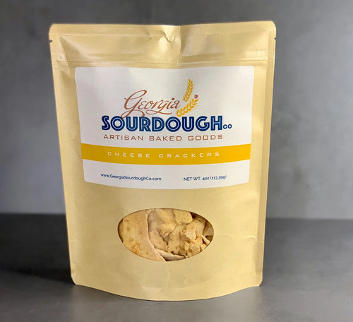 Cheese Sourdough Crackers