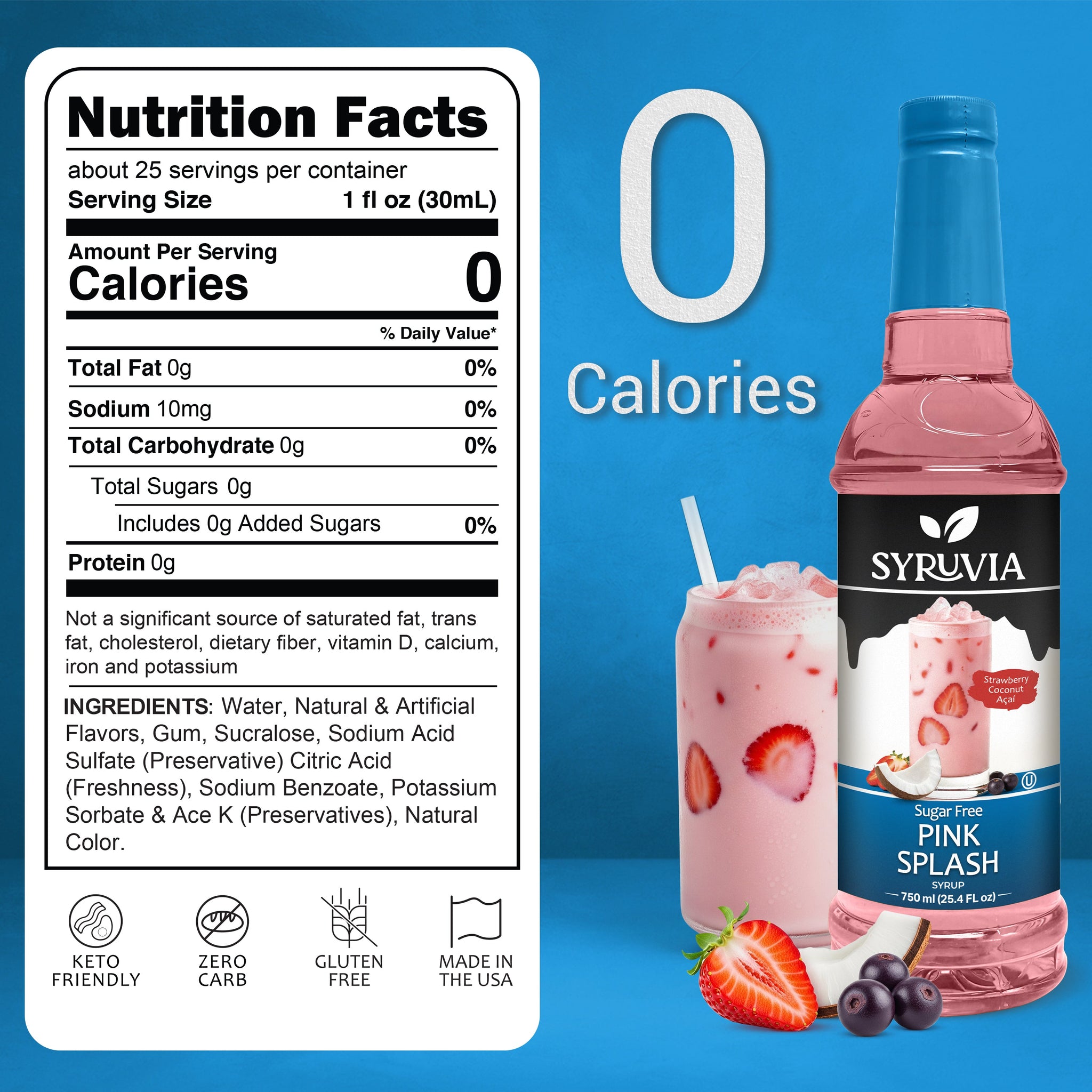 Sugar Free Pink Splash Syrup