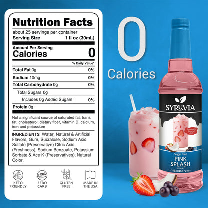 Sugar Free Pink Splash Syrup
