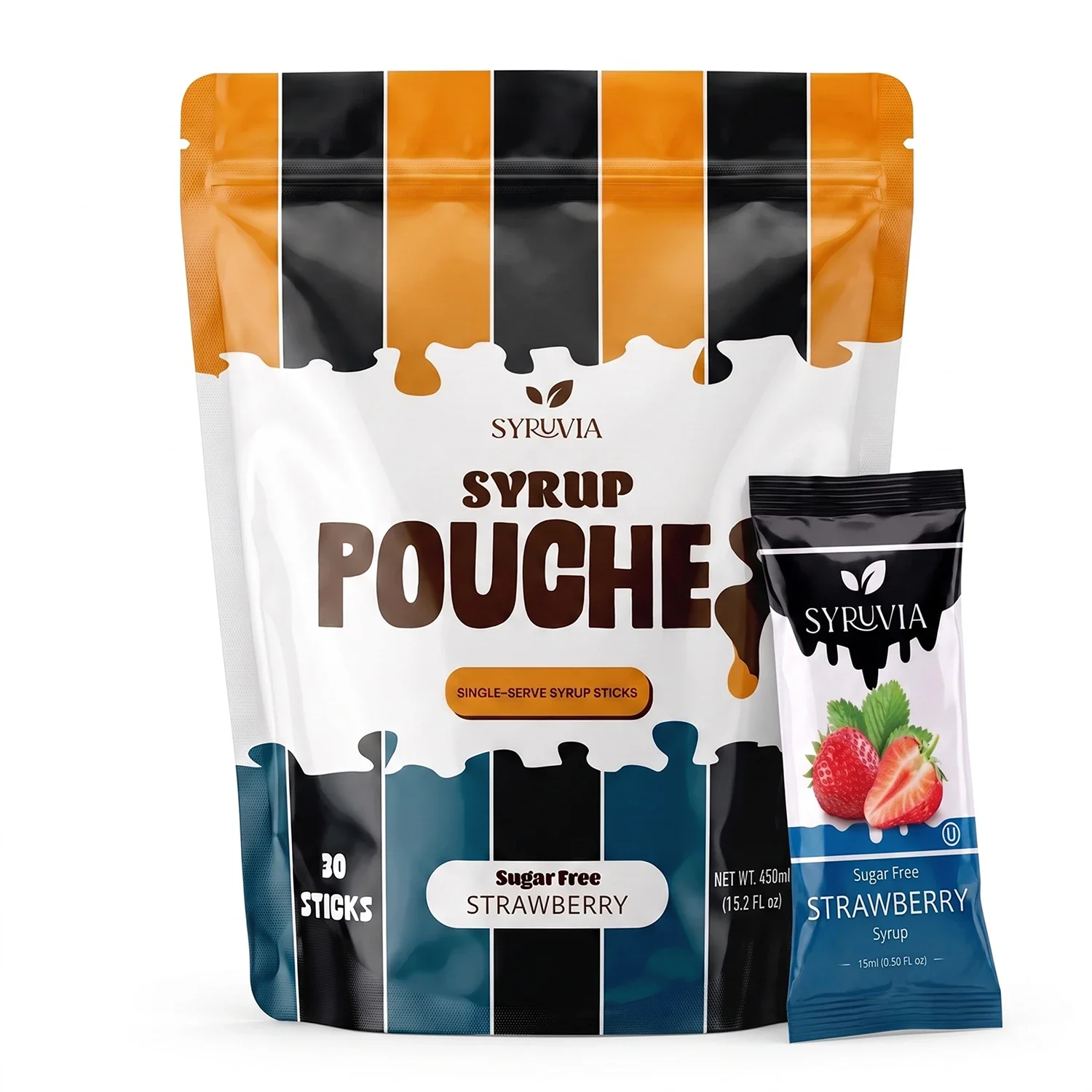 Sugar Free Strawberry Syrup Pouches