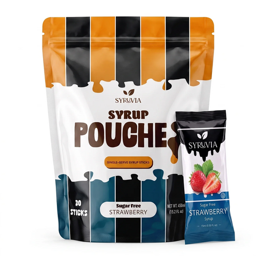 Sugar Free Strawberry Syrup Pouches
