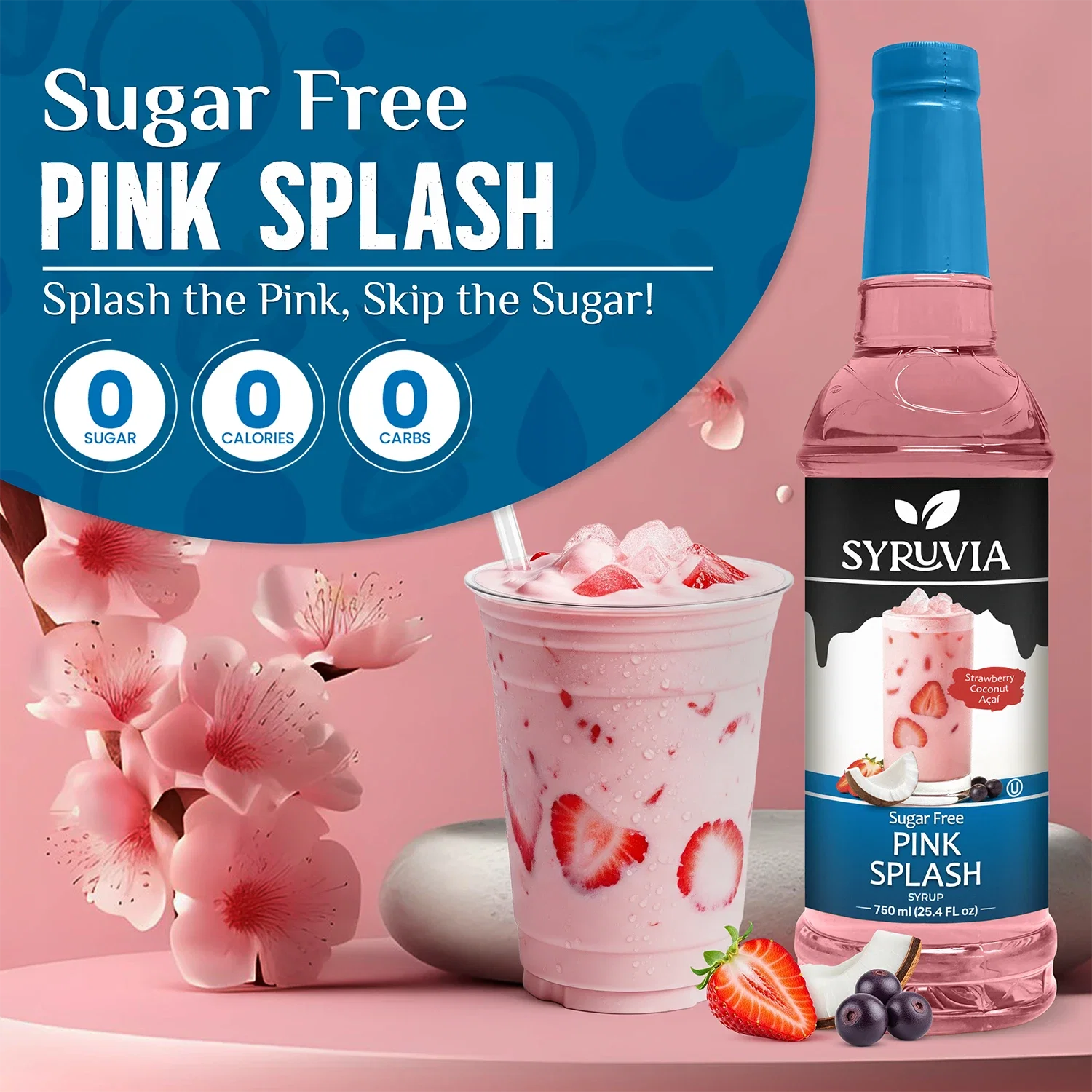 Sugar Free Pink Splash Syrup